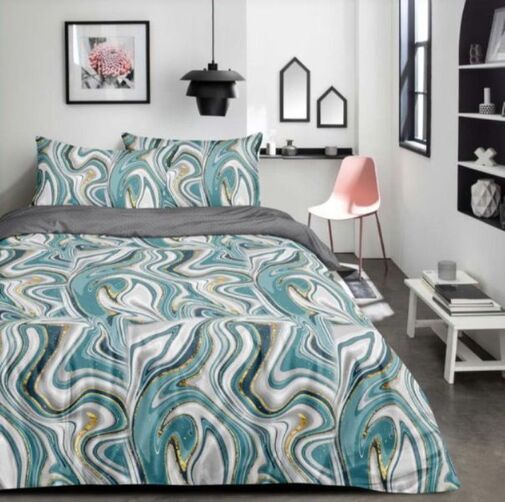 КПБ 1,5сп сатин Люксор <BH h 082 A/B (N) Скидка Акция16>