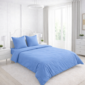 КПБ поплин однотонный Оливковая коллекция с простыней на резинке Реноме 