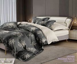 КПБ семейный поплин Оливковая коллекция Реноме 